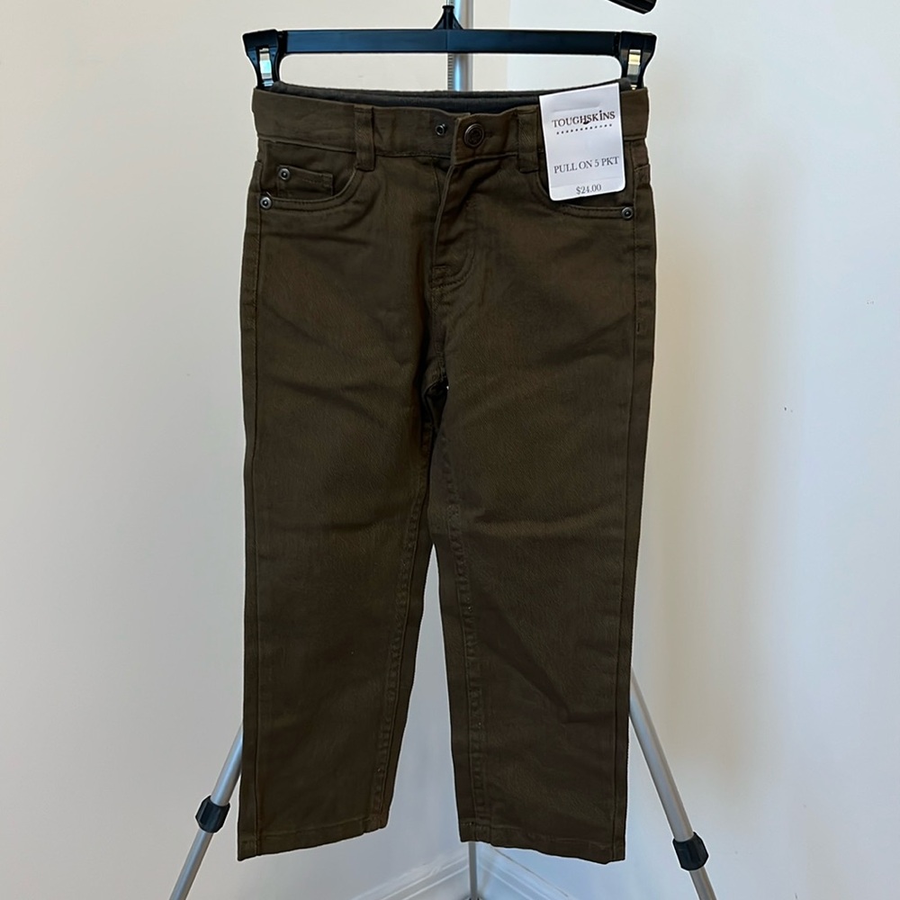 Toughskins Boys Brown Pull On Pants NWT